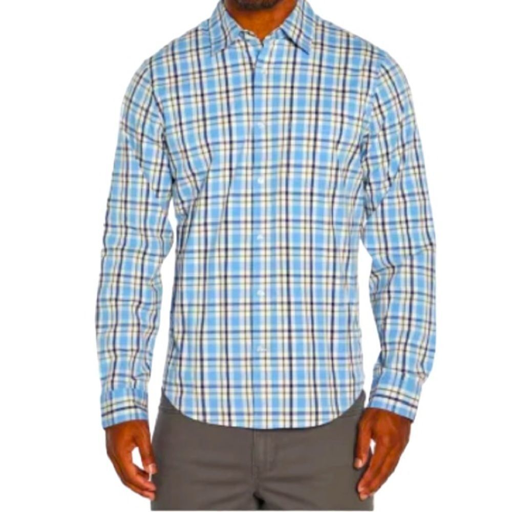 Gap Men’s Long Sleeve Woven Poplin Shirt Glacier Grey Size XXL New With Tags